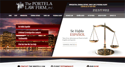 Desktop Screenshot of portelalaw.com